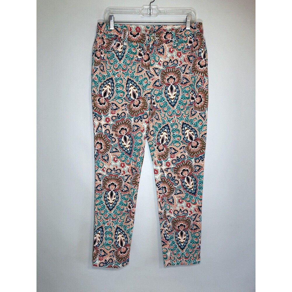 Chicos The So Slimming Girlfriend Ankle Jeans Bombay Medallion Sz 1R